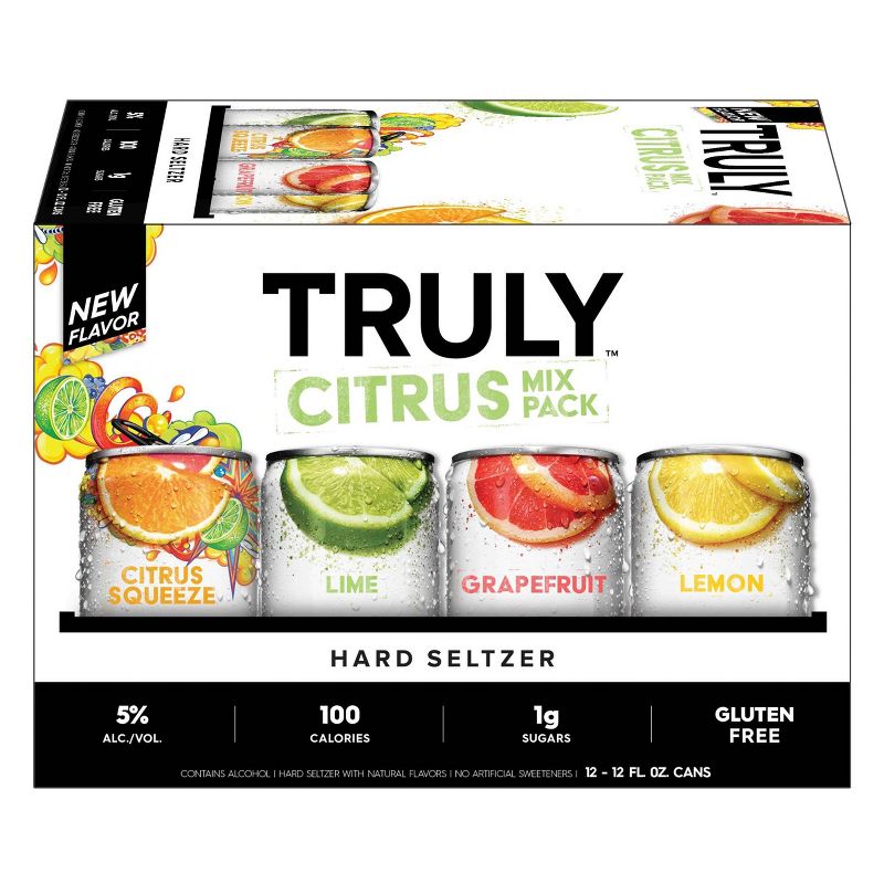 Truly Hard Seltzer Citrus Mix Pack - 12pk/12 fl oz Slim Cans
