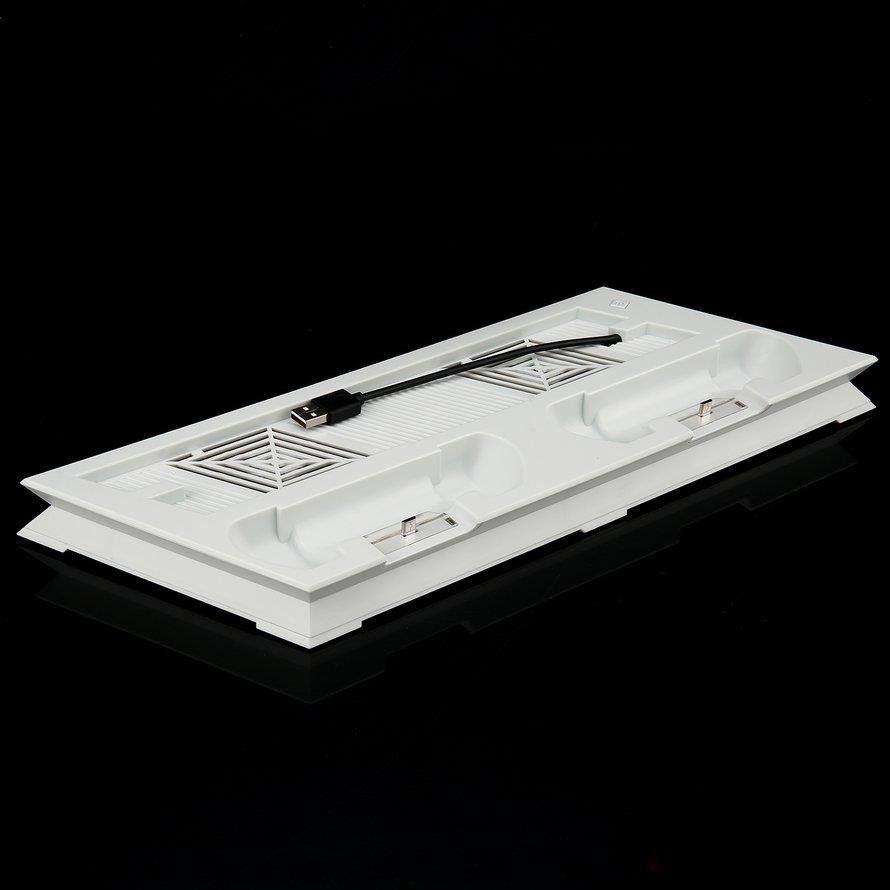 YH10 Multifunctional Vertical Stand Cooling Fan Dual Charging Station for PS4