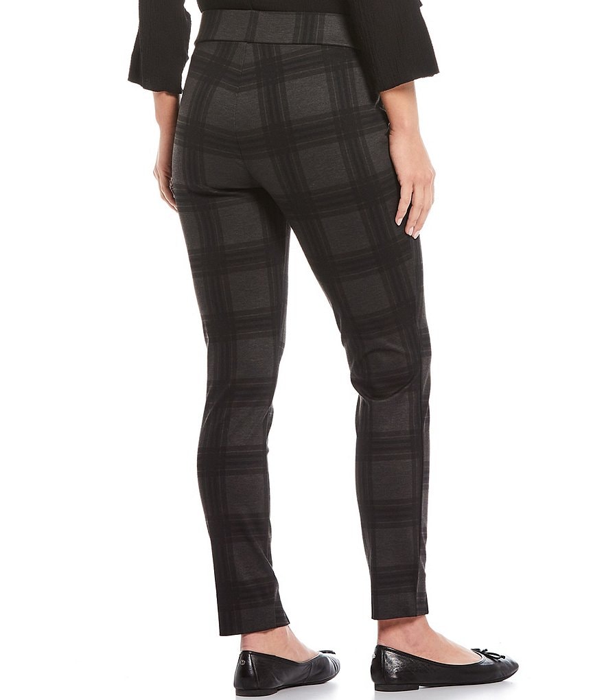 NYDJ Piedmont Plaid Print Pull-On Leggings
