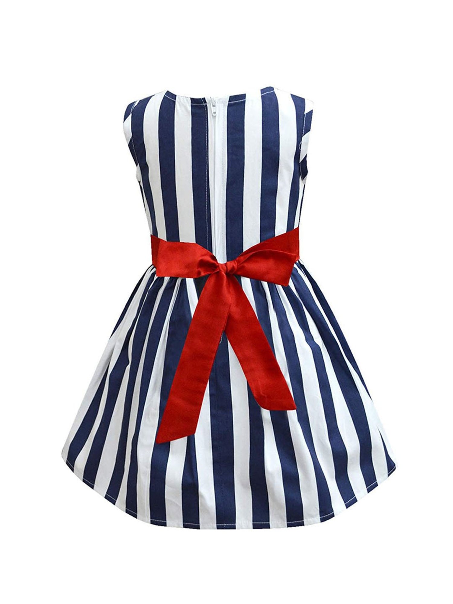 A.T.U.N. Navy & White Striped Dress