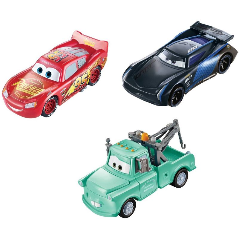 Disney Pixar Cars Color Changers Vehcile 3pk - Lightning McQueen, Mater, & Jackson Storm