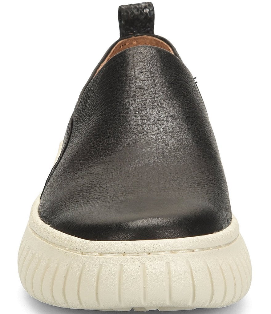 Sofft Potina Leather Slip-On Wedge Sneakers