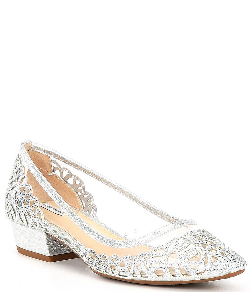 Pelle Moda Berlin Glitter Ankle Strap Pumps
