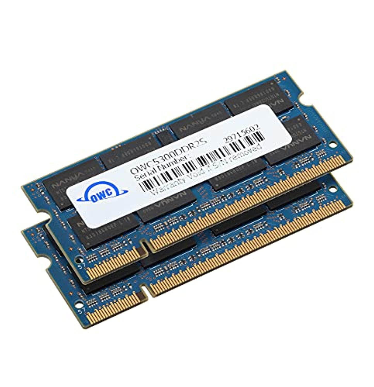 OWC / Other World Computing 6GB (2GB + 4GB) 667MHz 200-Pin SO-DIMM DDR2 (PC2-5300) Memory Upgrade Kit for MacBook, MacBook Pro, iMac and PC Laptops, CL5, 1.8V
