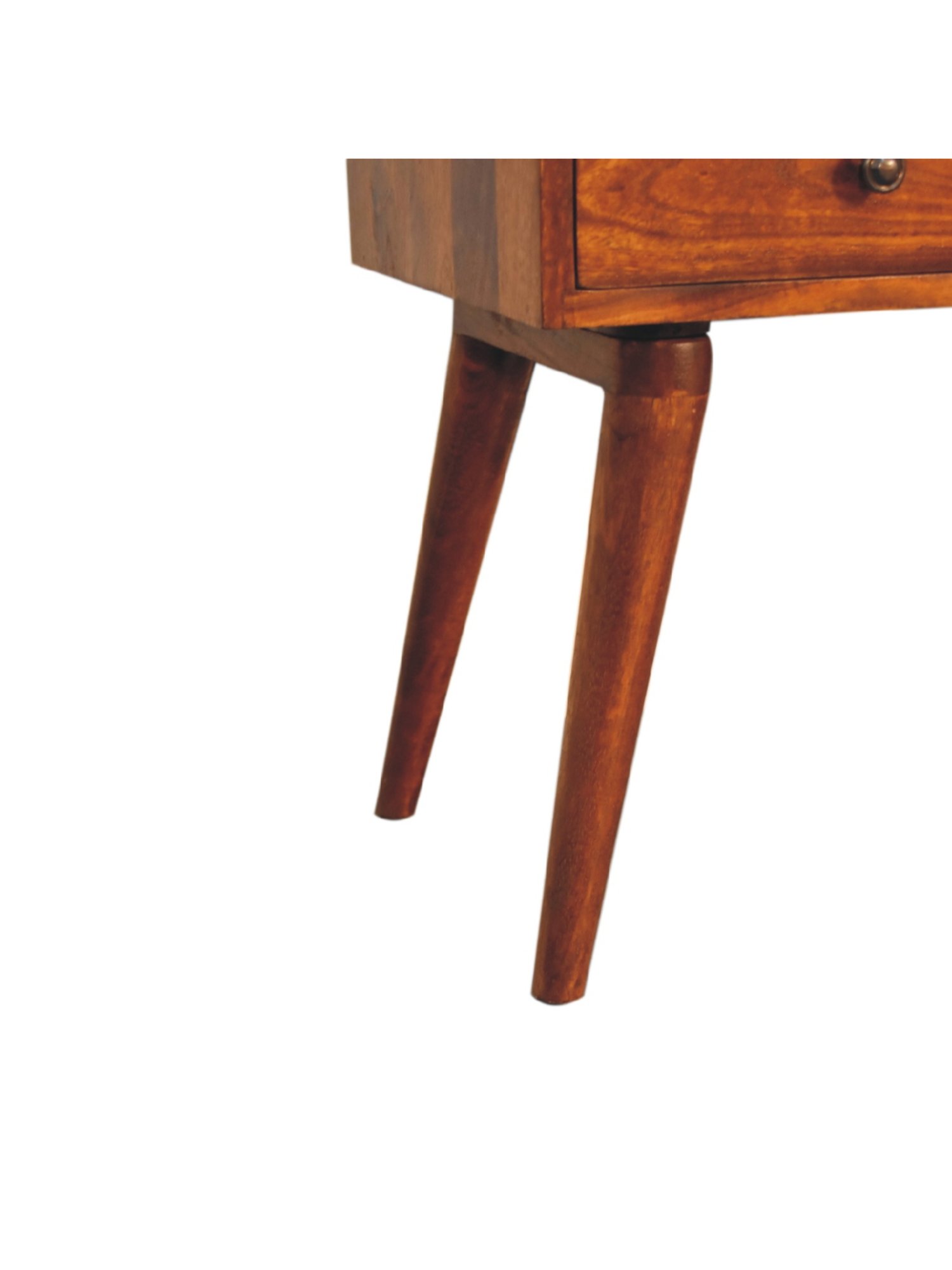 Sleepyhead Ally Teak Brown Sheesham Wood Bedside Table