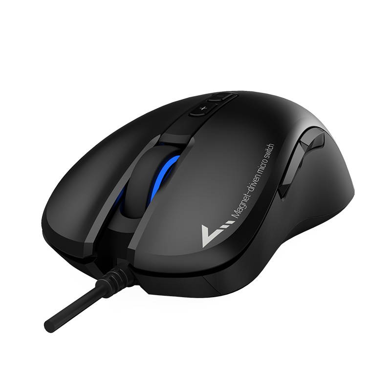 Fuhlen G90 Pro Magnet-driven Micro Switch 2017 Most Advanced Mouse Tech 5000DPI LED Gaming Mouse - Black