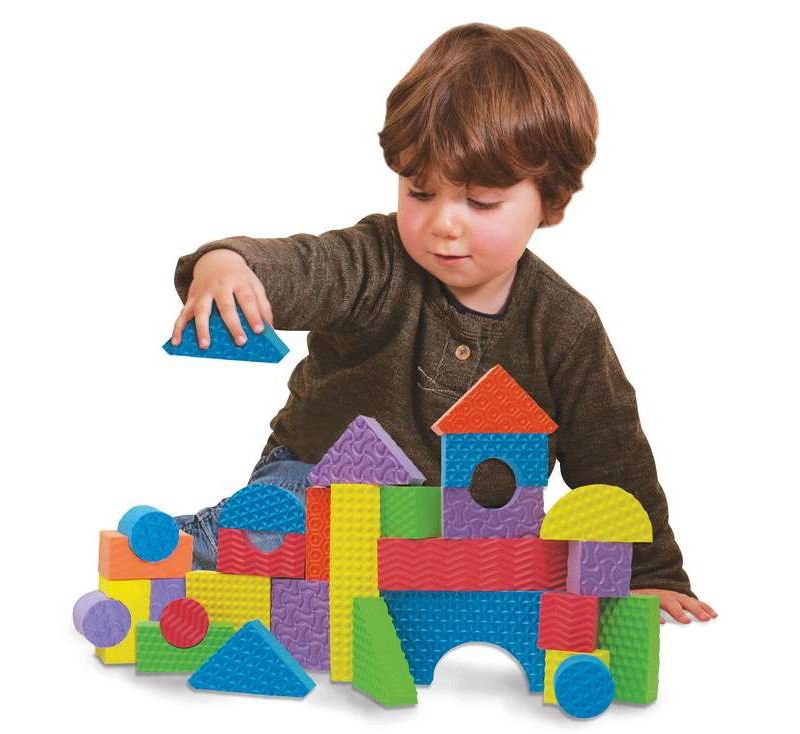 Edushape Textured Blocks - Set of 80