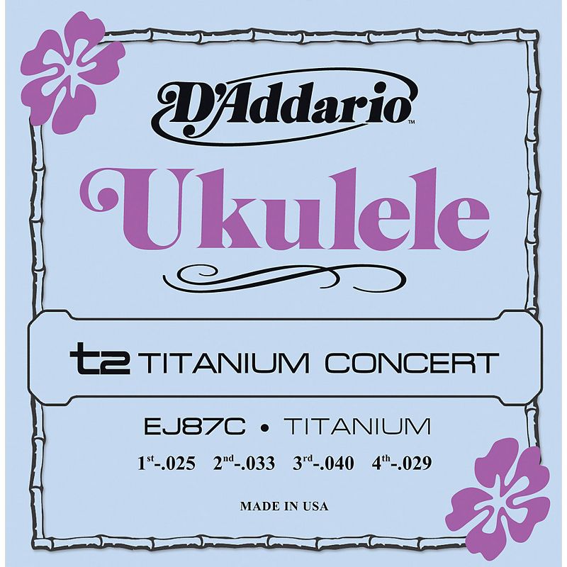 D'Addario EJ87C Titanium Concert Ukulele Strings