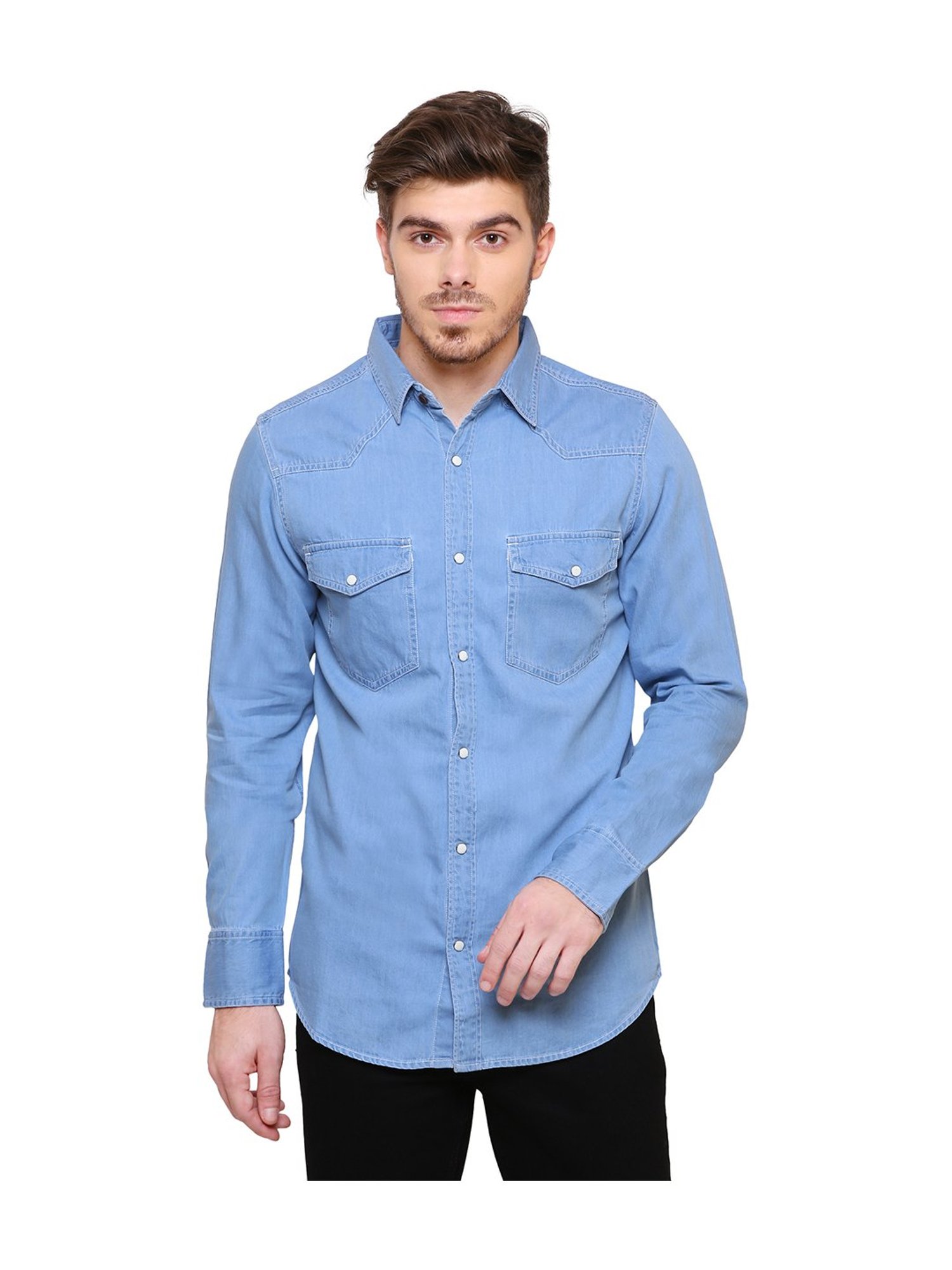 Southbay Light Blue Solid Shirt