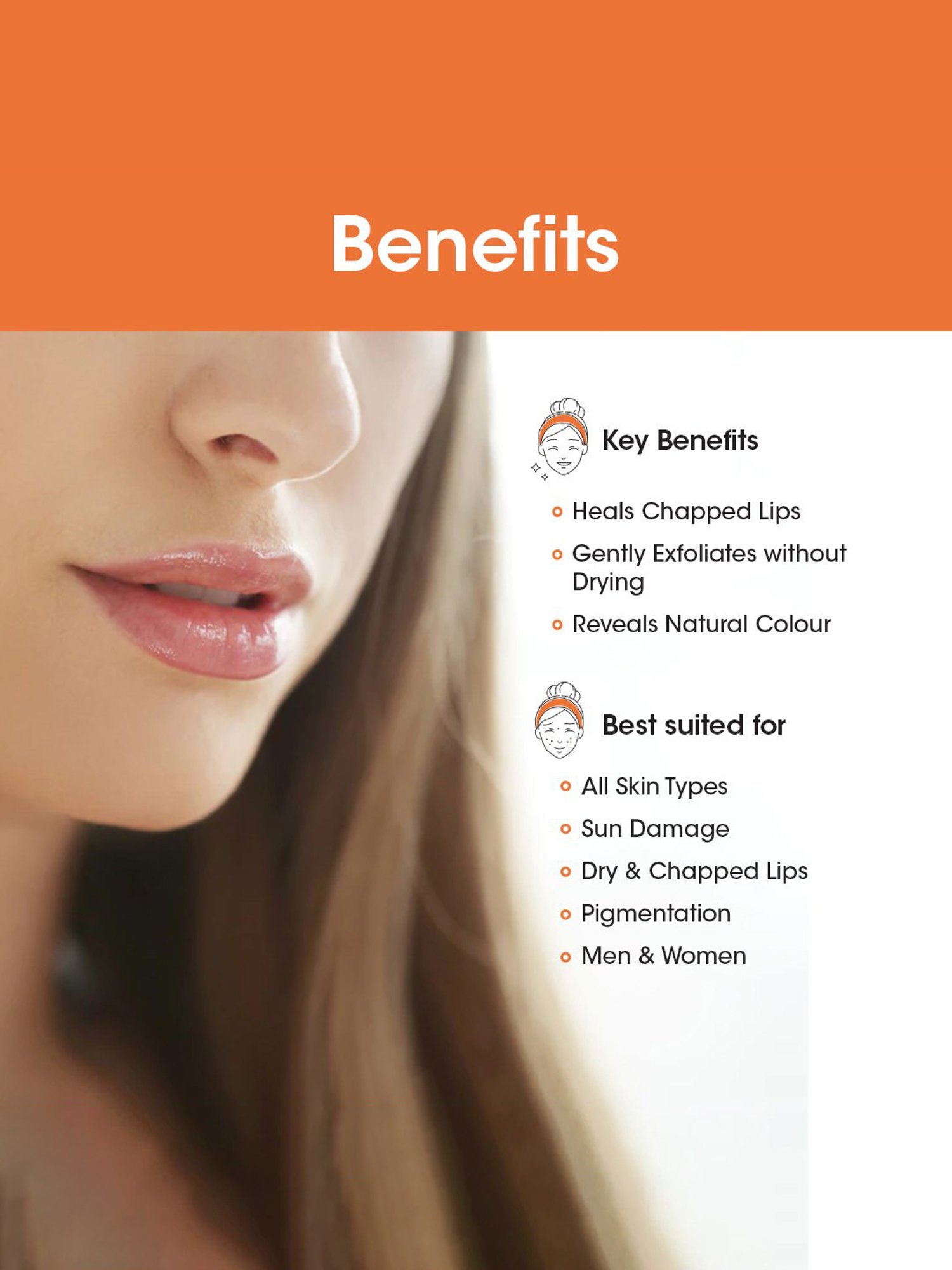 ENN Sugar Rush Nourishing Lip Scrub with Pomegranate & Vitamin E - 6 gm