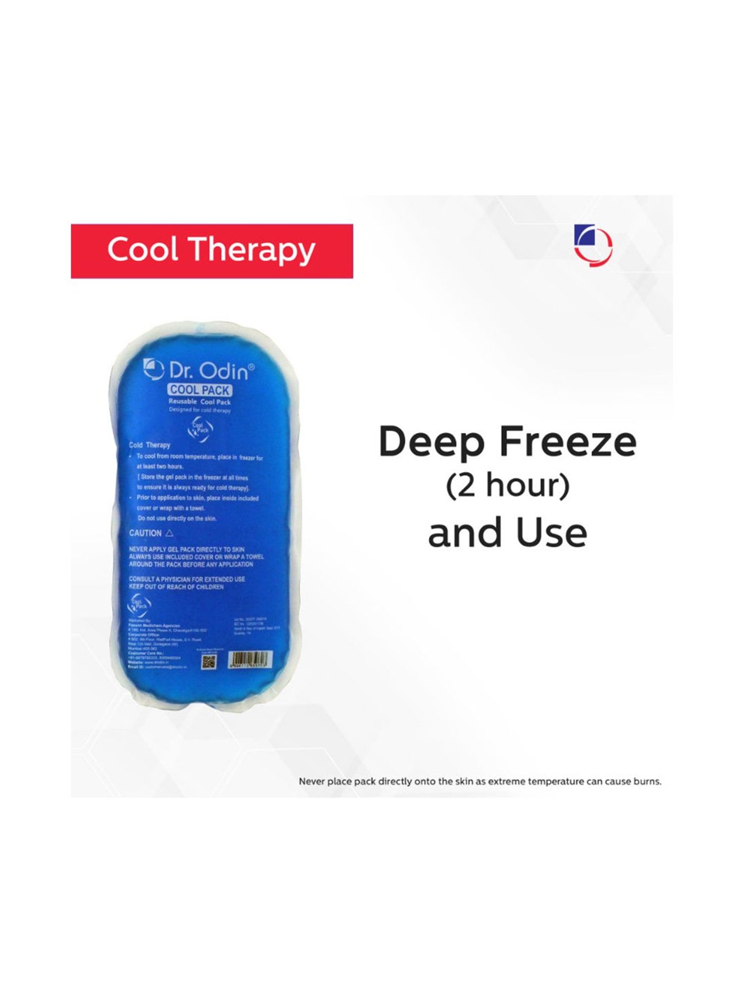 Dr. Odin Oval Shape Orthopaedic Cool Pad (Blue)