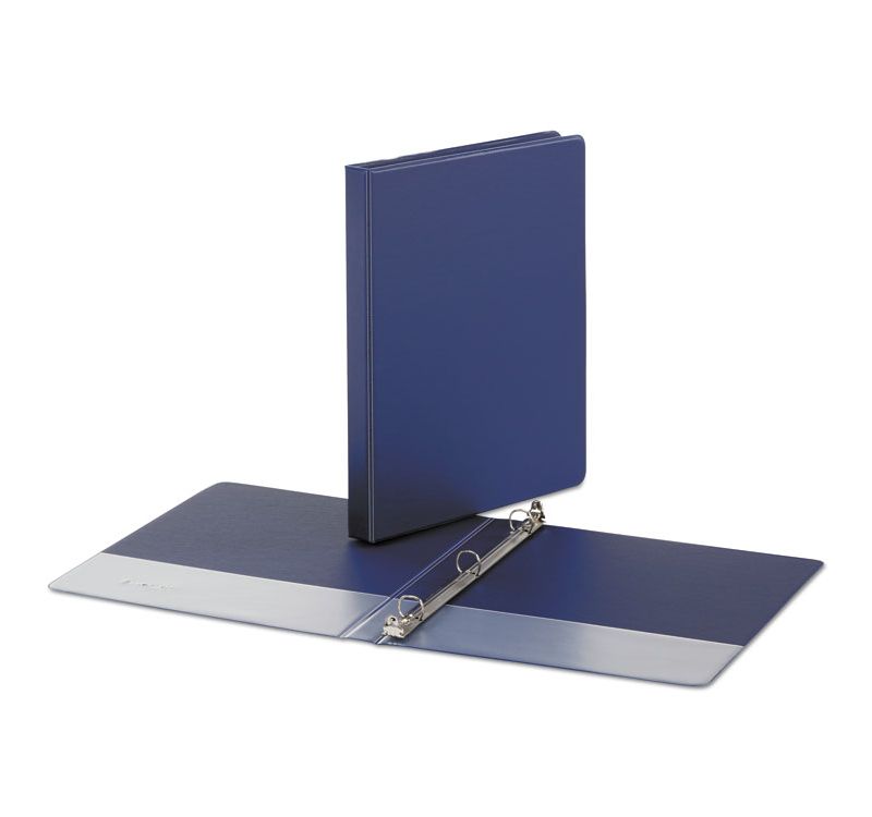 UNIVERSAL Economy Non-View Round Ring Binder 1/2" Capacity Royal Blue 30402