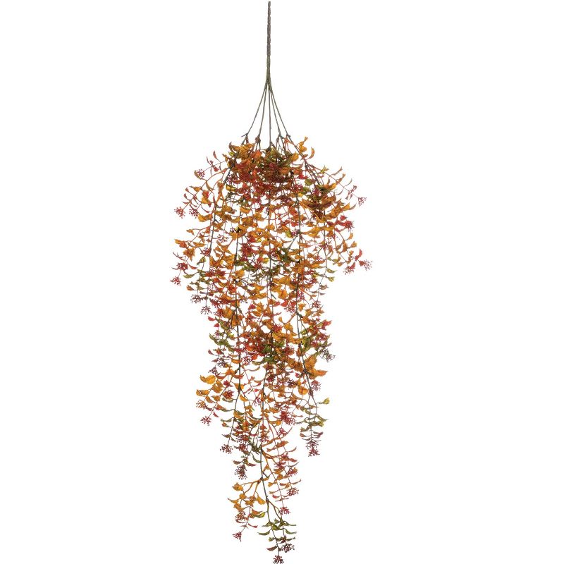 Sullivans Artificial Mini Leaf and Berry Cascade 21.5"H Red