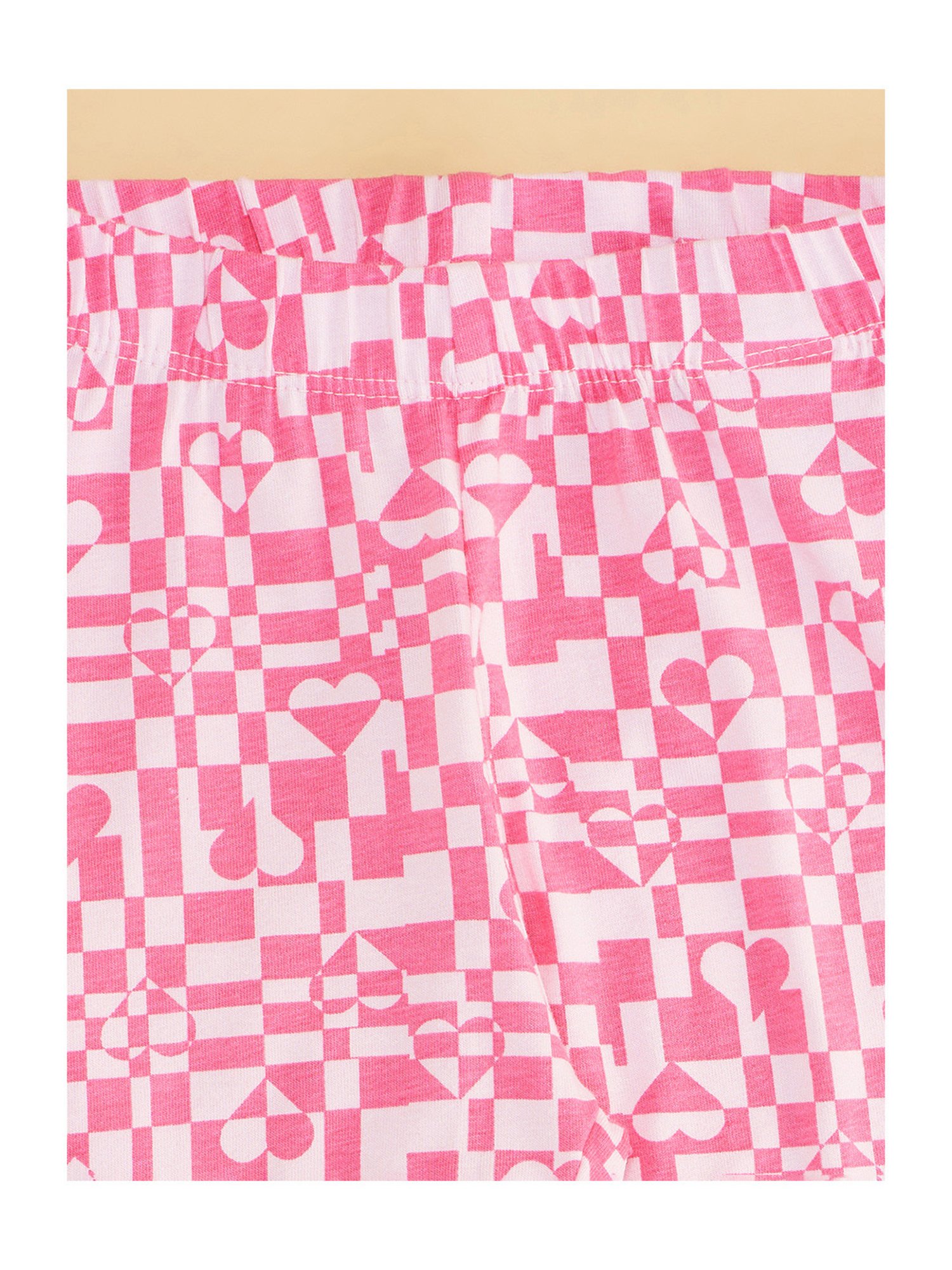 Bonjour Girls Light Grey Printed Tights