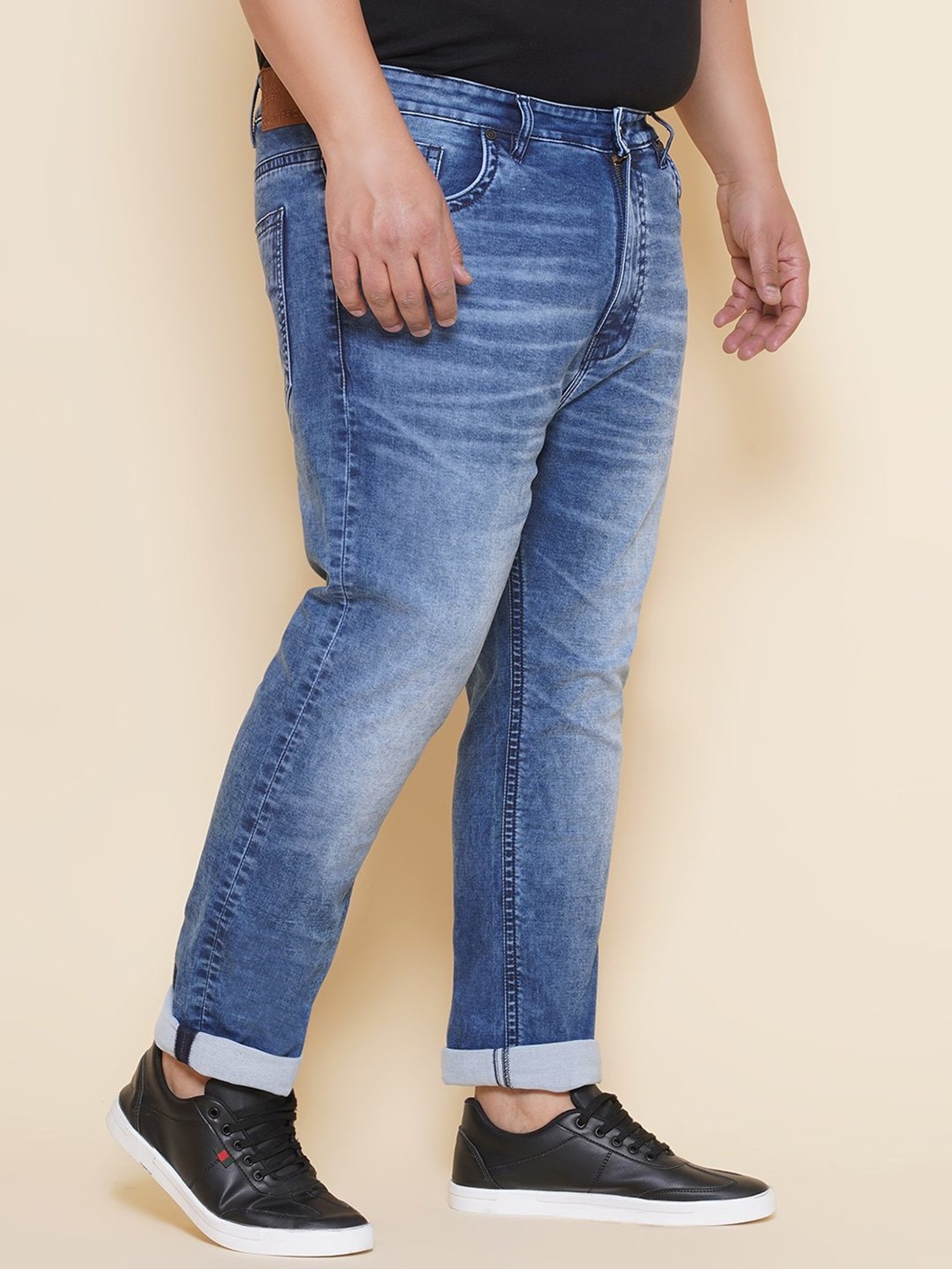 John Pride Blue Regular Fit Jeans