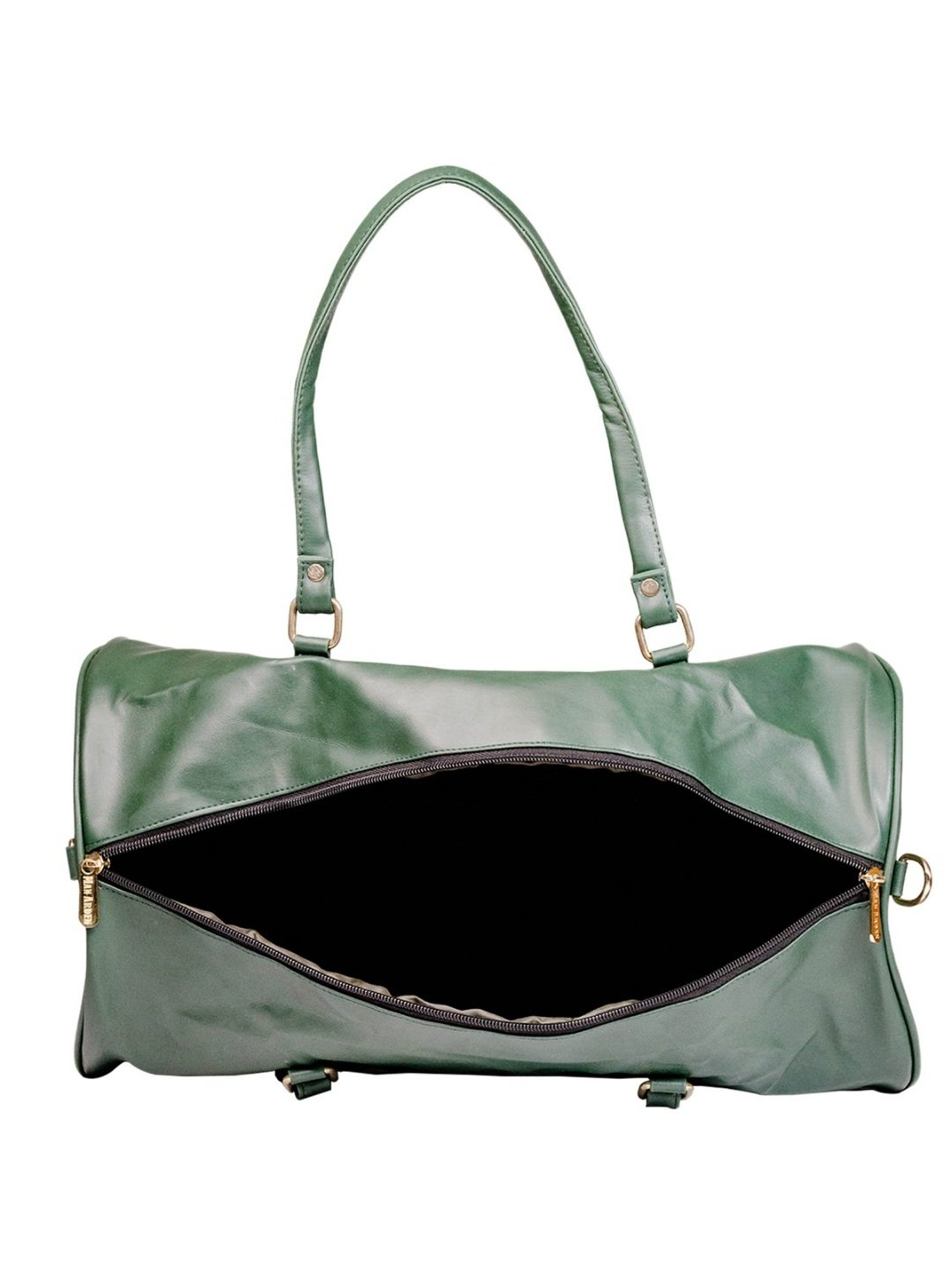 Man Arden Green Medium Leather Duffle Bag
