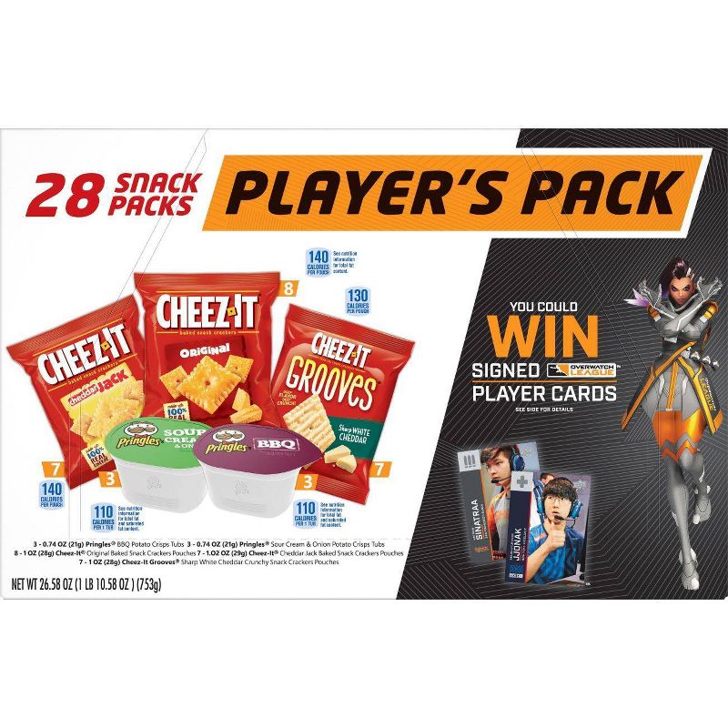 Cheez-It Overwatch Players Pack Potato Crips Chips - 26oz/28ct