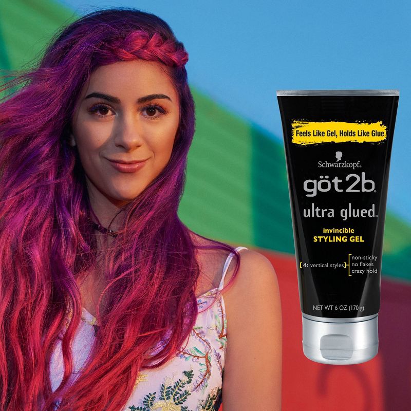 Göt2b Ultra Glued Invincible Styling Gel - 6oz
