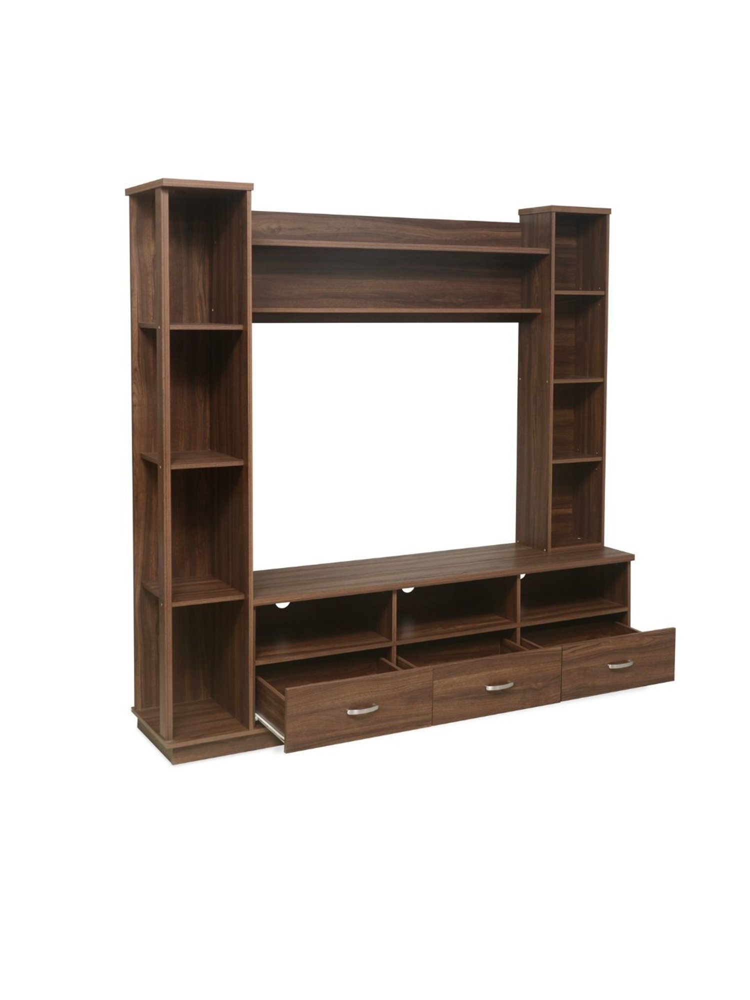 Nilkamal Cora White Engineered Wood TV Entertainment Unit with 2 Shelves