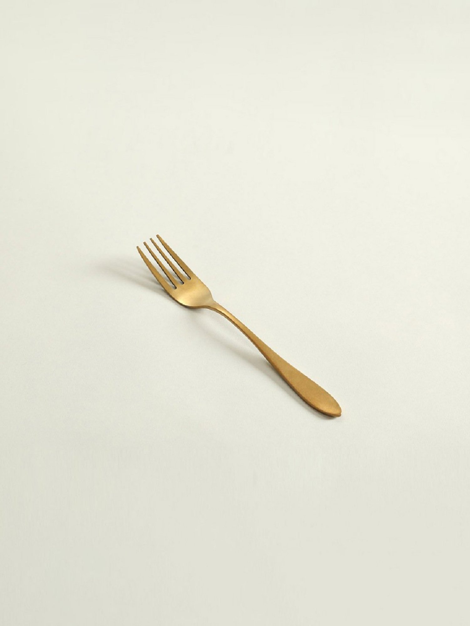 Home4U Elio Gold Stainless Steel Dinner Fork (6 Pcs)