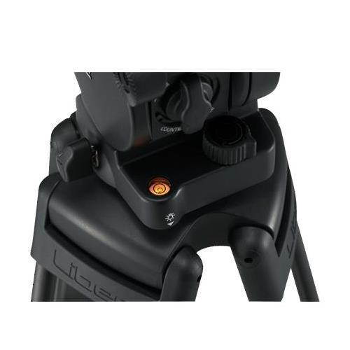 Libec RS-250DM Tripod System Includes Head, Mid-Level Spreader, Rubber Feet