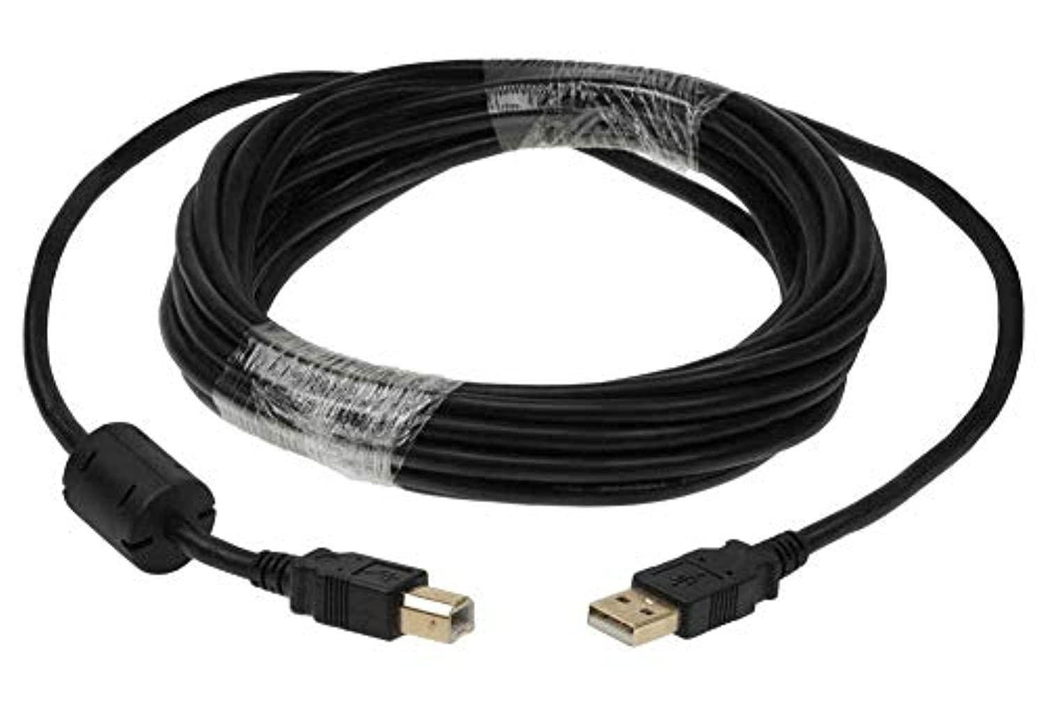 sf cable, 20ft usb 2.0 a male to b male cable with ferrite black color