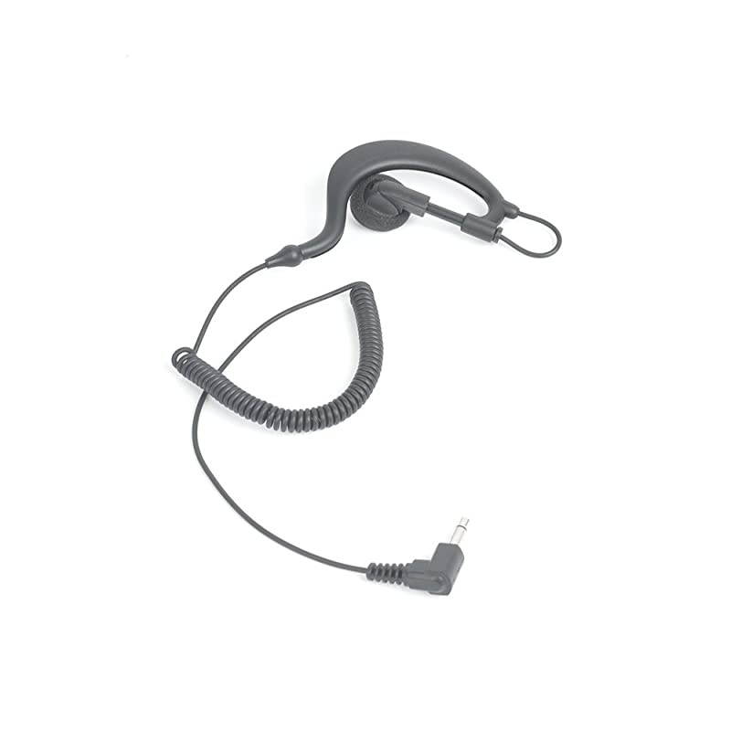 G Shape Soft Ear Hook Earpiece Headset 35mm Plug Ear Hook Listen Only Ham Radio EarpieceHeadset  TC617 ReceiverListen Only Earpiece for 2Way Motorola Icom Radio Transceivers