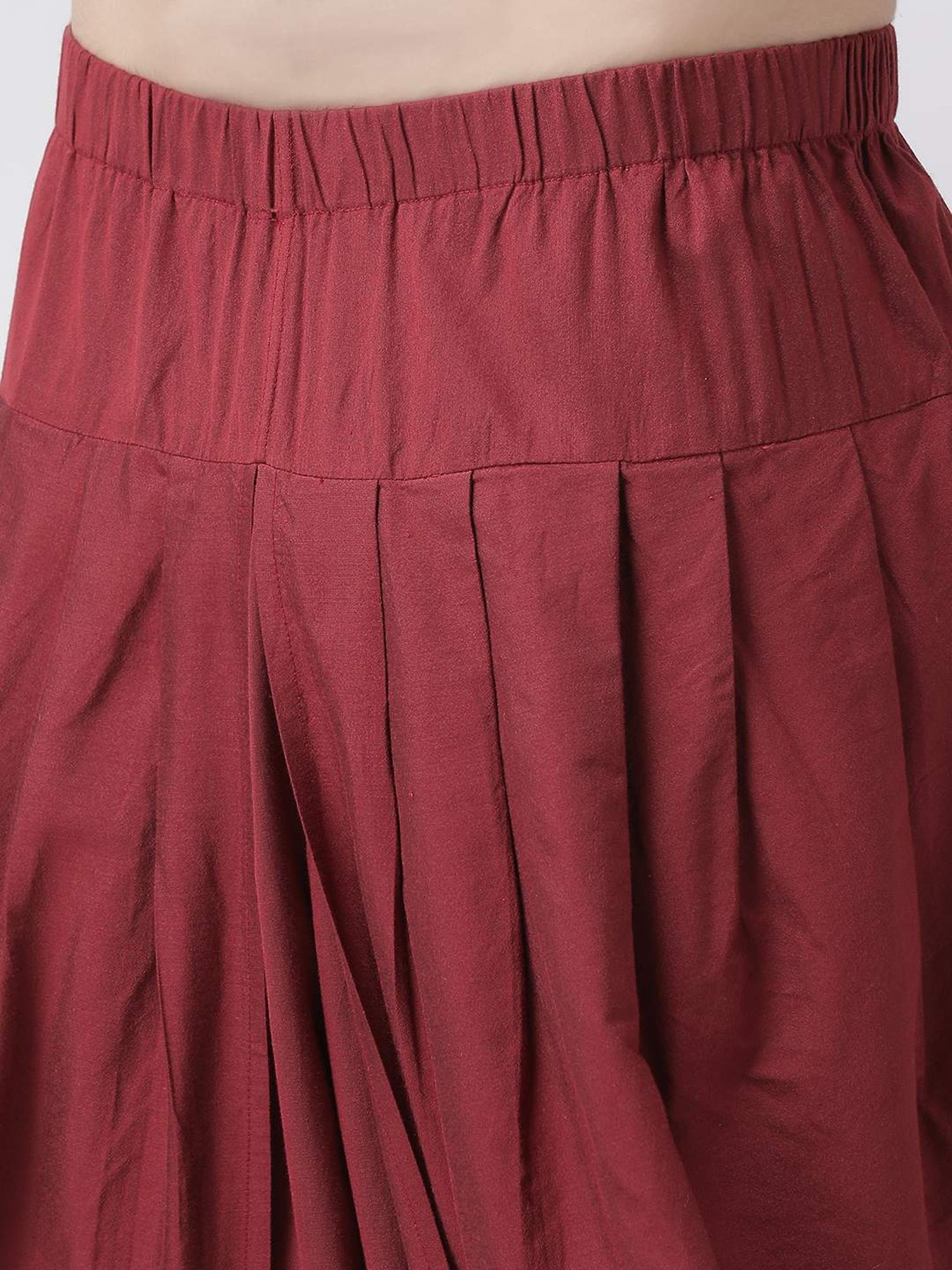 KISAH PLUS Beige & Maroon Regular Fit Jacquard Kurta Set With Jacket