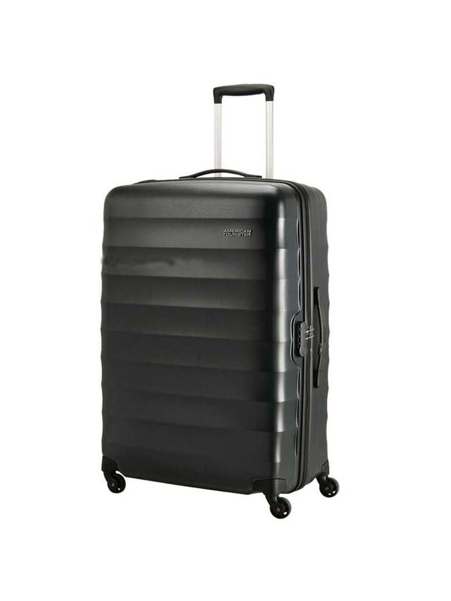 American Tourister Barcelona Gunmetal Textured Hard Medium Trolley Bag - 48 cm