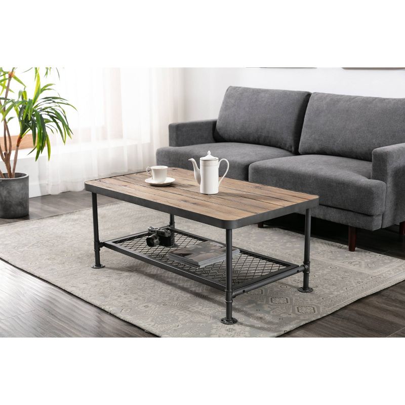 Newport Coffee Table Gray/Natural - Boraam