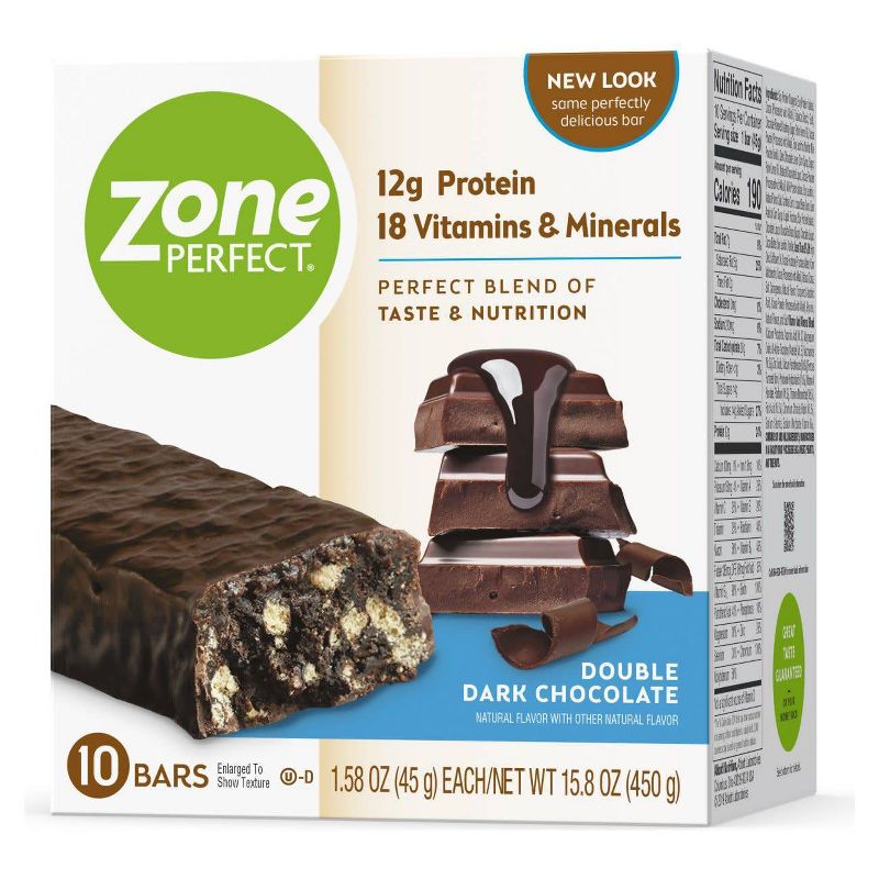 ZonePerfect Protein Bar Double Dark Chocolate - 10 ct/15.8oz