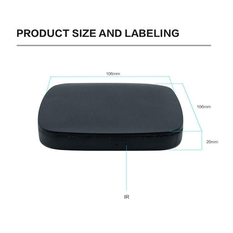 V9 4K Network Smart TV BOX Android 7.1 Media Player, Amlogic S905 L2 Quad-Core 1.5GHz, Bluetooth,