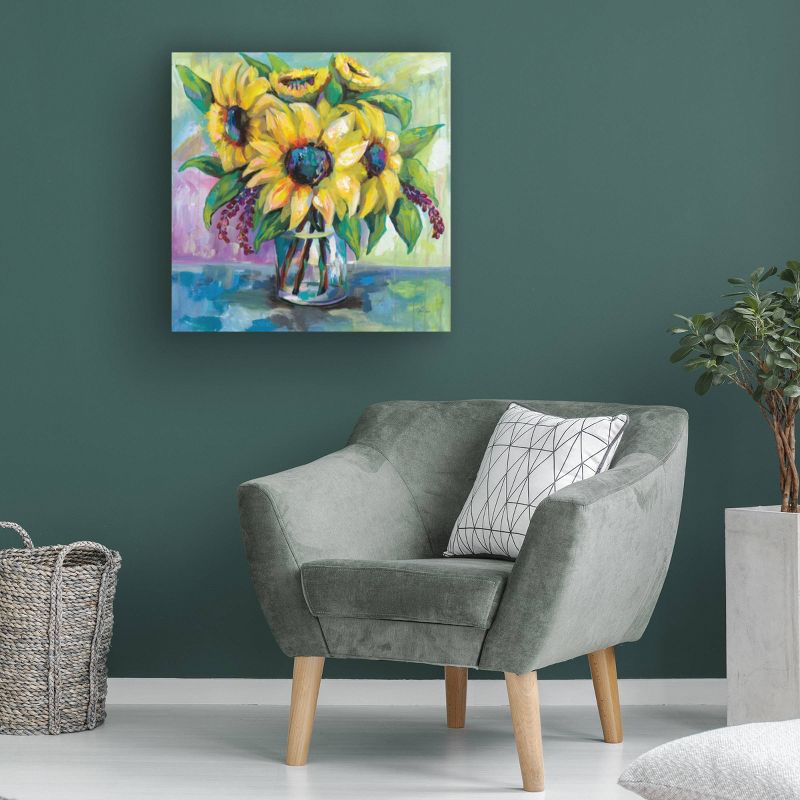 14" x 14" Jeanette Vertentes 'Summer' Unframed Wall Canvas - Trademark Fine Art