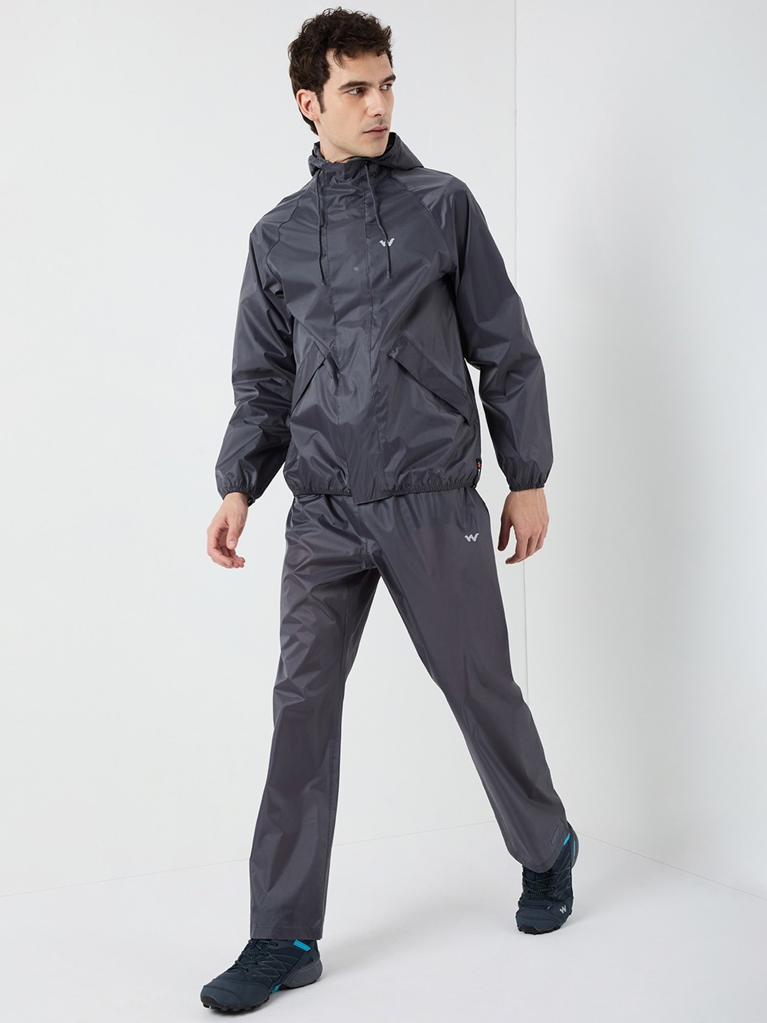 Wildcraft Dark Grey Regular Fit Raincoat Set