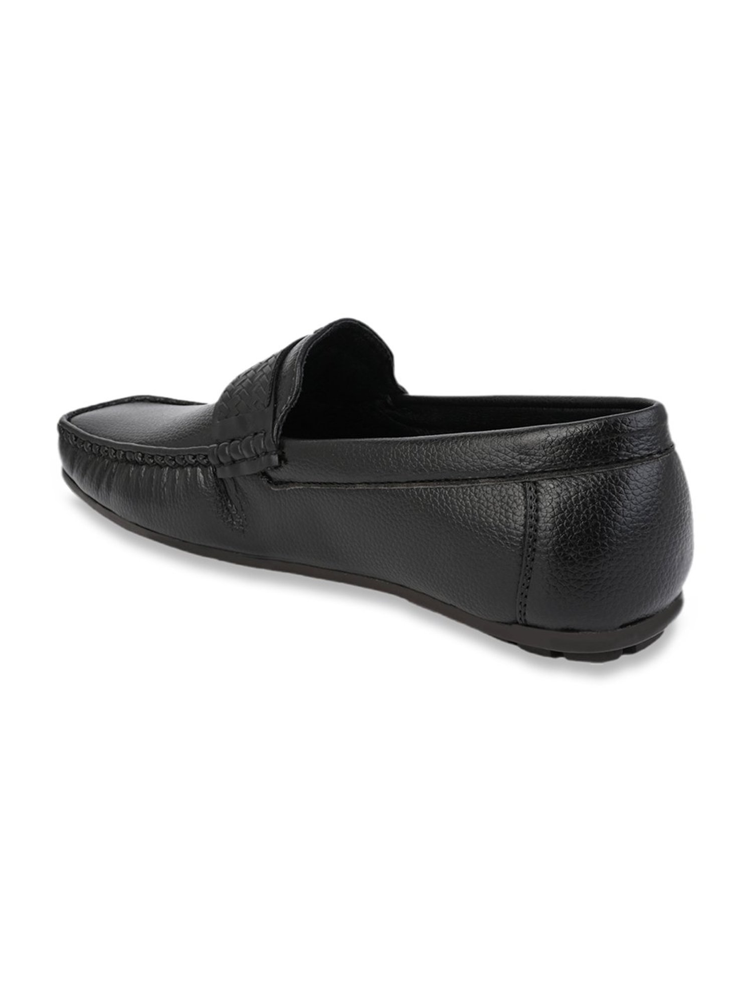 Alberto Torresi Men's Benny Broad Fit Black Casual Loafers