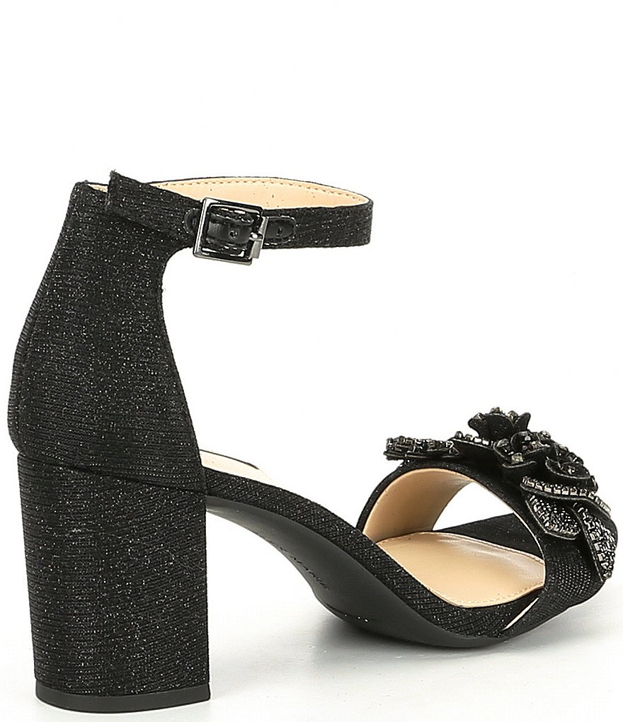 Alex Marie Harlean Ornament Detail Block Heel Dress Sandals