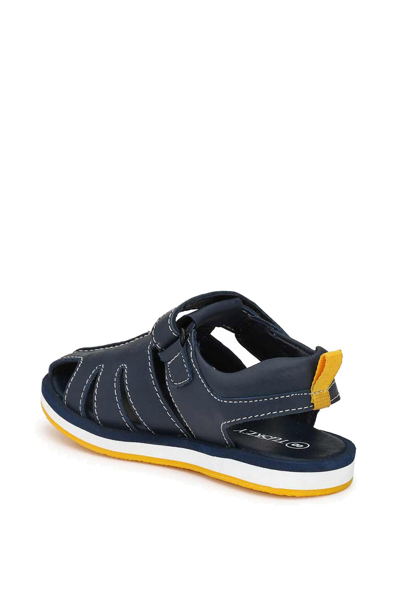 Tuskey Kids Navy Ankle Strap Sandals