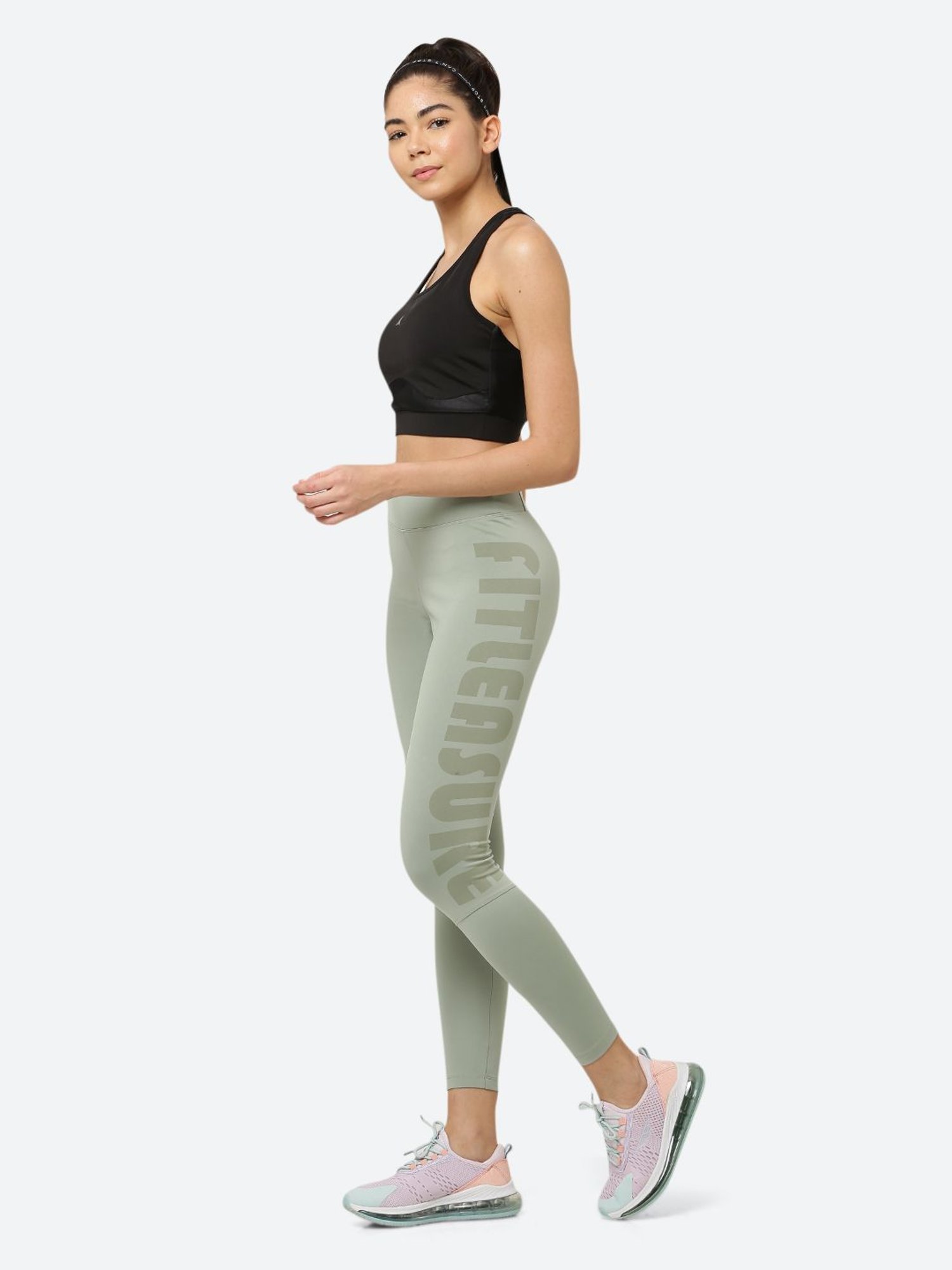 Fitleasure Green High Rise Tights
