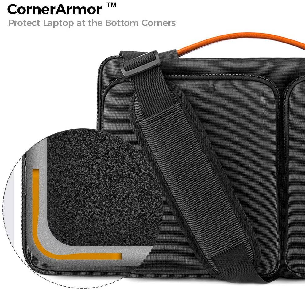 360 Protective Laptop Shoulder Bag for 15.6 Inch Acer Aspire 3/5/7 Laptop, HP Pavilion 15.6, Dell Inspiron 15 3000, 15.6 ASUS ROG Zephyrus, 2020 New Dell XPS 17, Waterproof Accessory Case