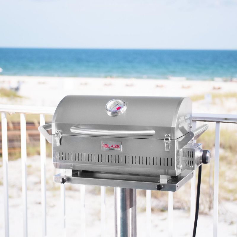 Blaze Professional 10-Inch Marine Grade Portable Grill Pedestal BLZ-PRTPED-MG10