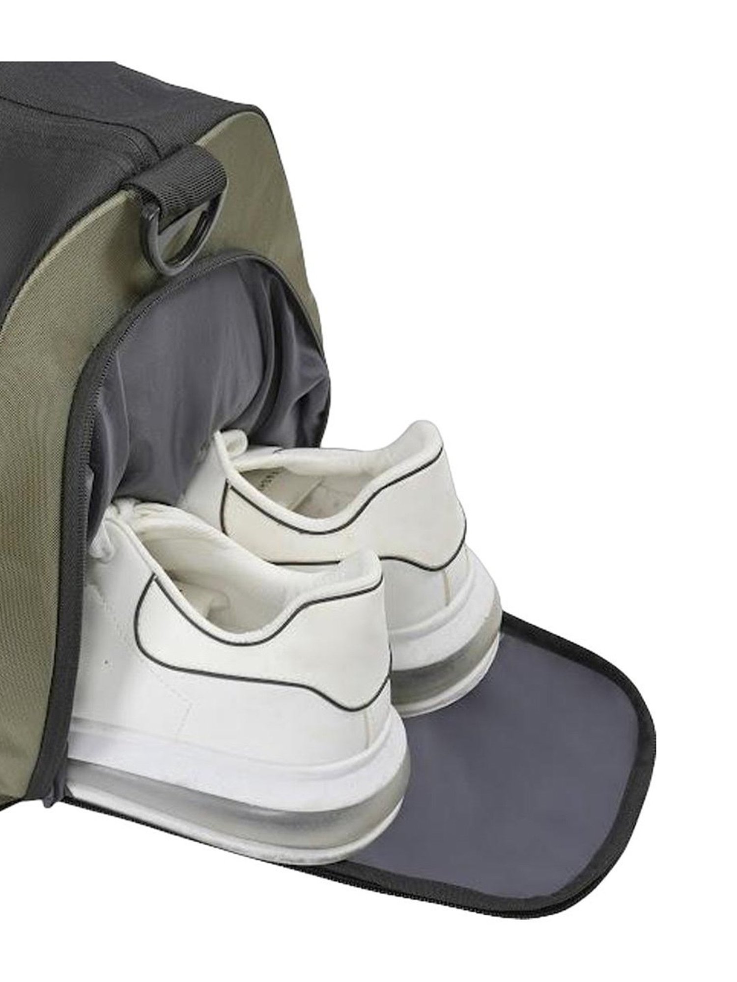 Aeropostale Granger Olive Green & Black Polyester Color Block Duffle Bag