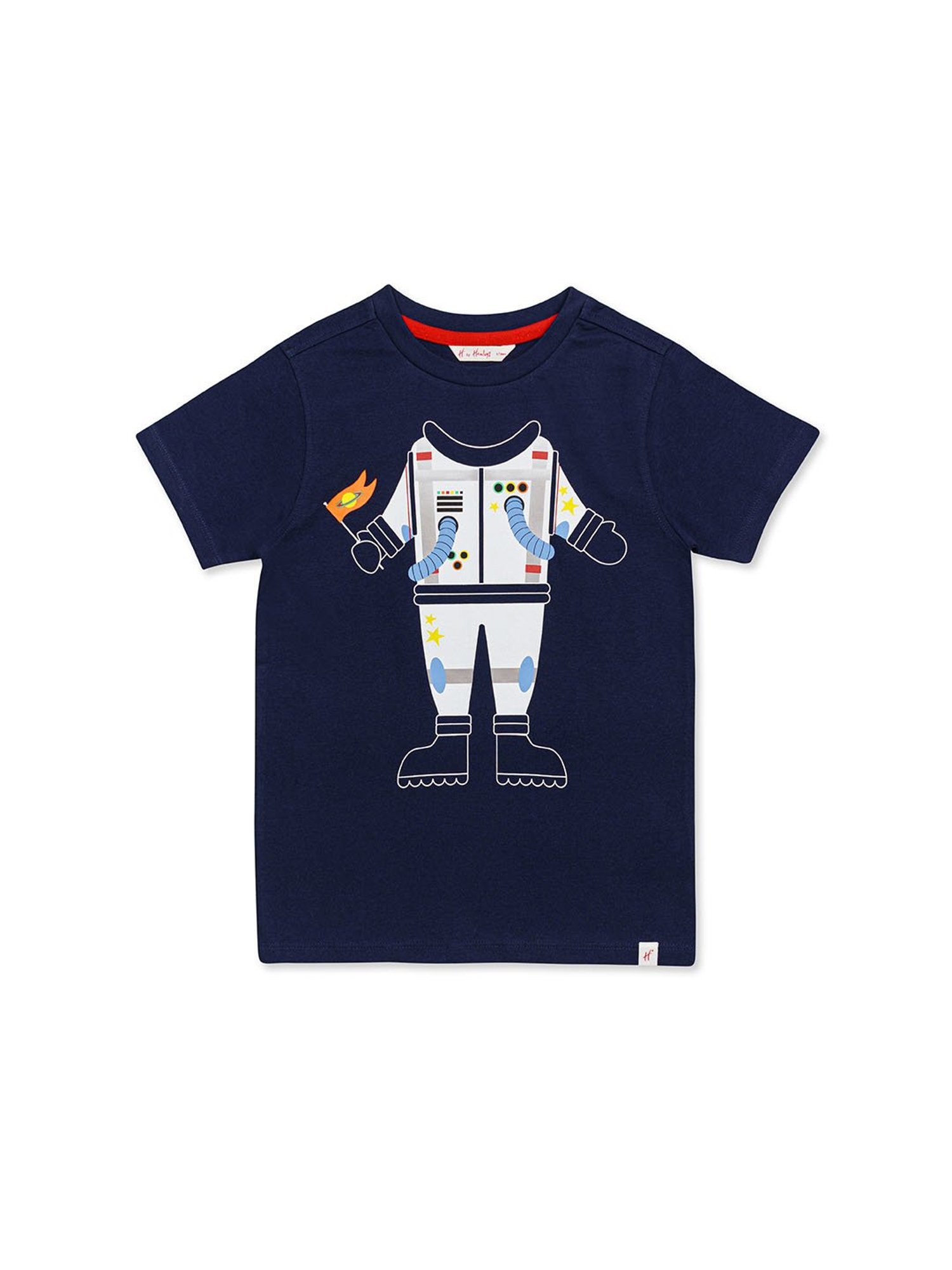 H by Hamleys Kids Navy Printed T-Shirt