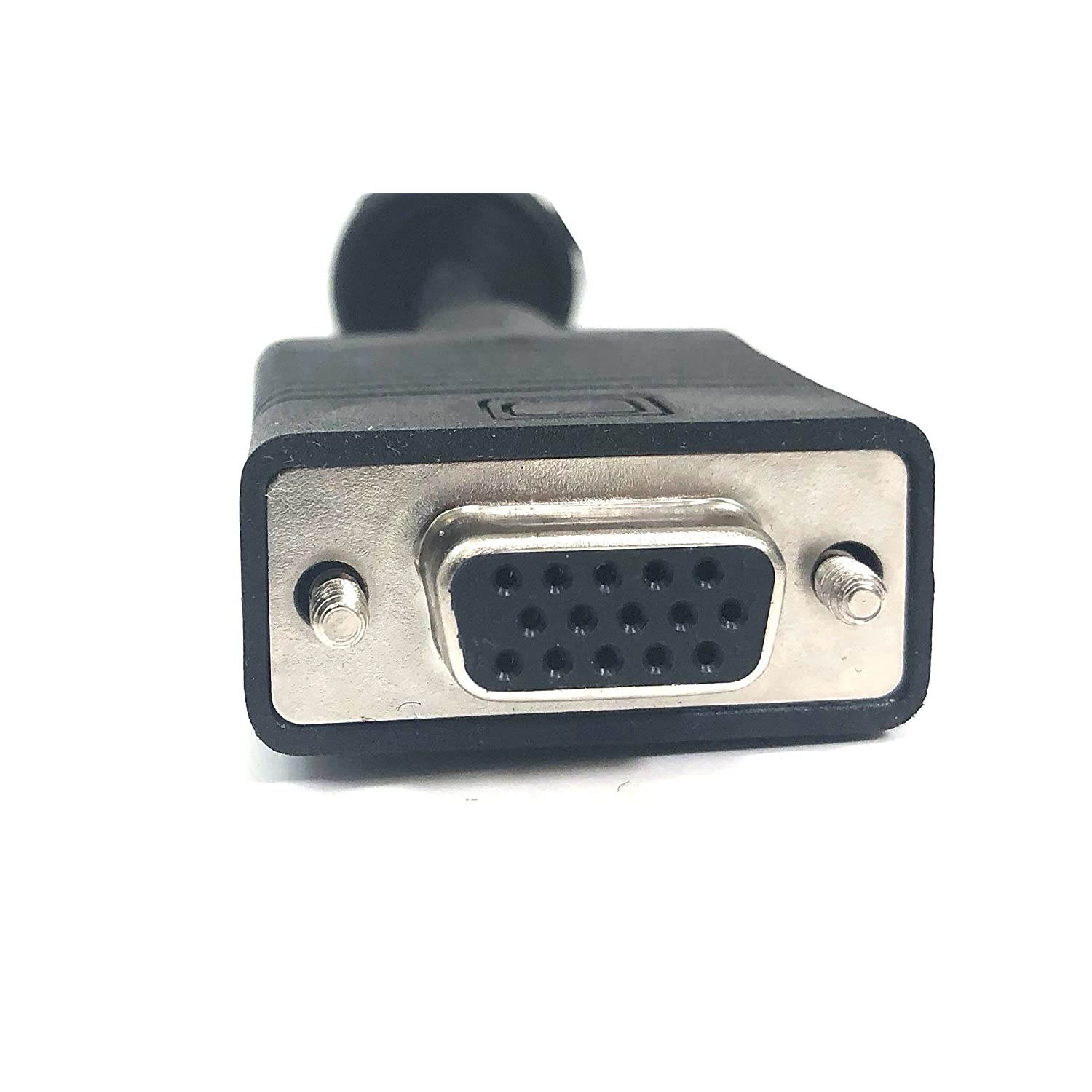 Micro Connectors, Inc. 25 feet X/S/VGA Coaxial HD15 Male To Female Extension Cable Double Shield with Ferrites (M05-110GDS )