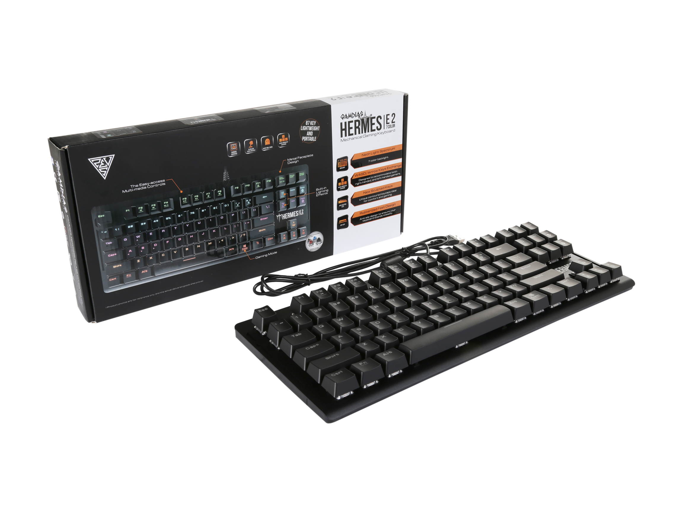 Gamdias Ares P1 Membrane Gaming Keyboard, Multi Color Lighting