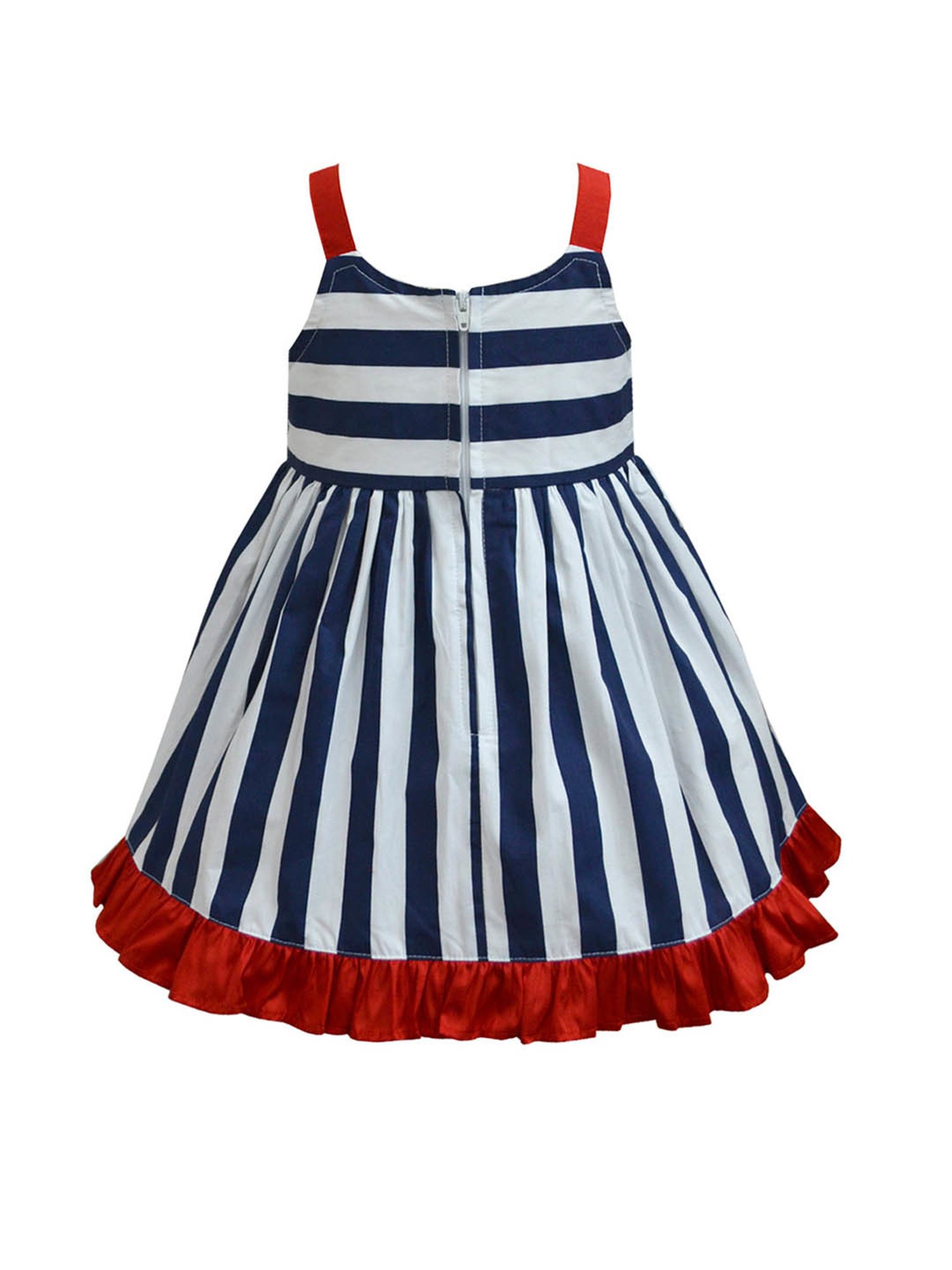 A.T.U.N. Navy & White Striped Dress