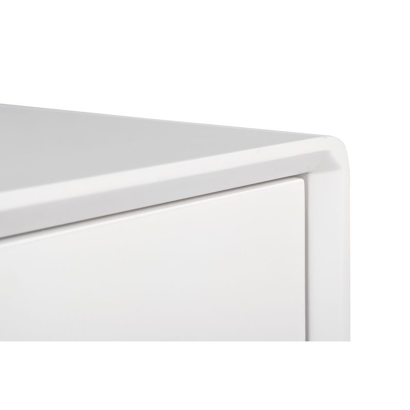 Rory One Drawer Side Table White - Adore Decor