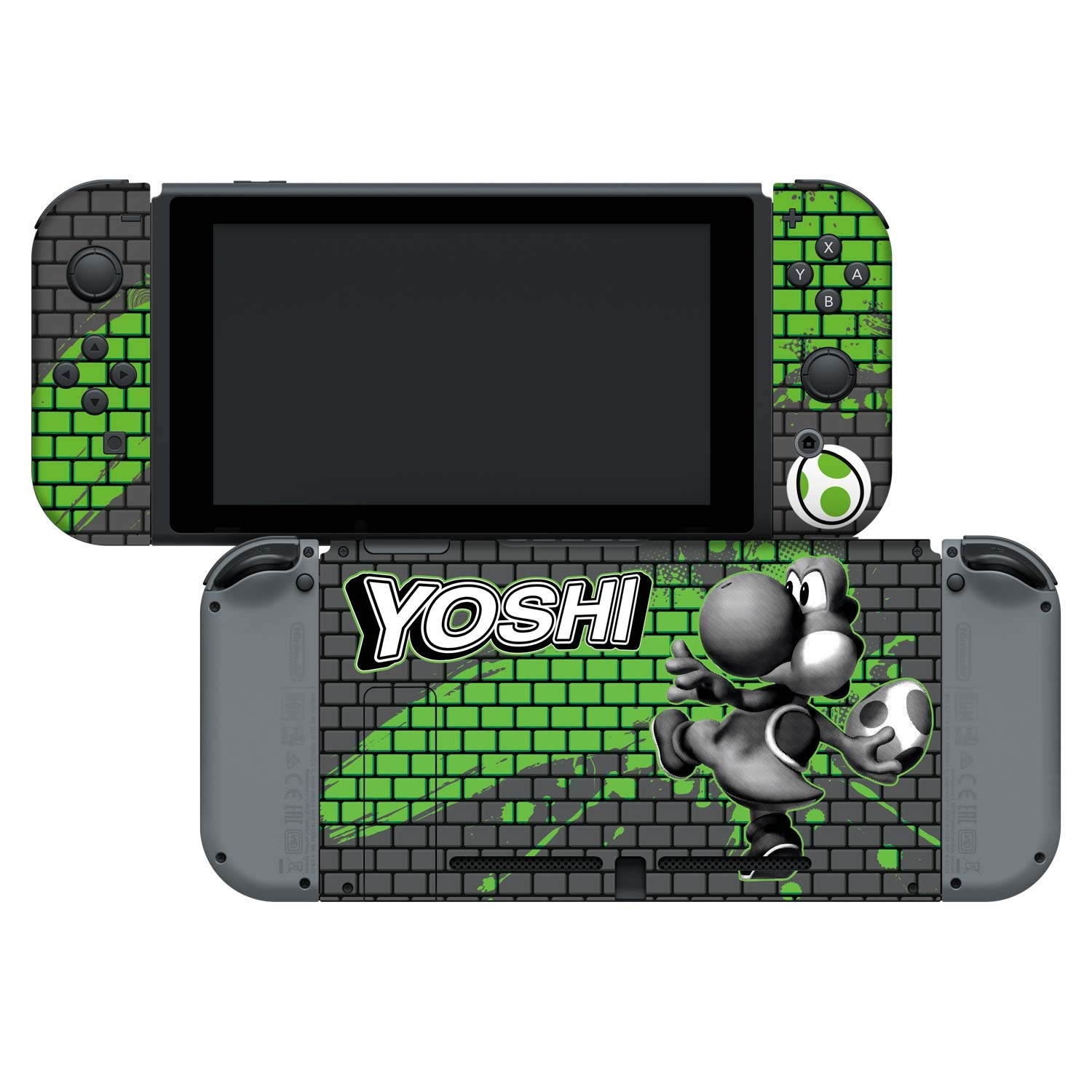 Controller Gear Nintendo Switch Skin & Screen Protector Set - Super Mario - "Yoshi Bricks" - Nintendo Switch