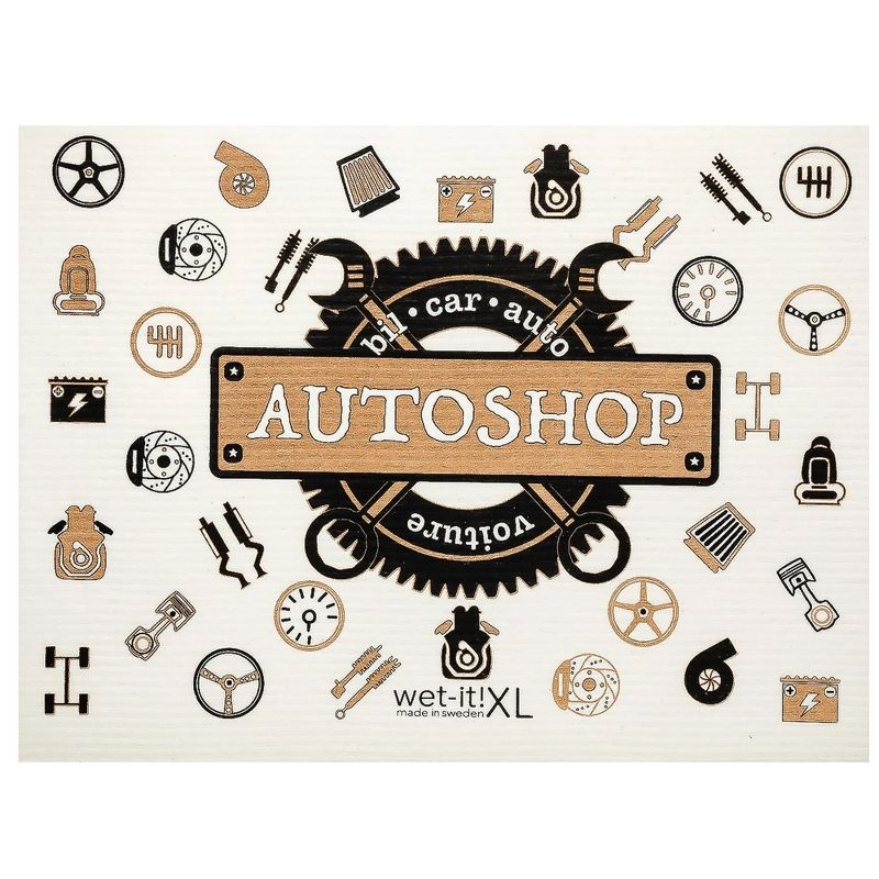 Swedish Dish Cloth 11.75" Car Autoshop Xl Absorbent Cleaning Cloth Eco Friendly  -  Dish Cloth