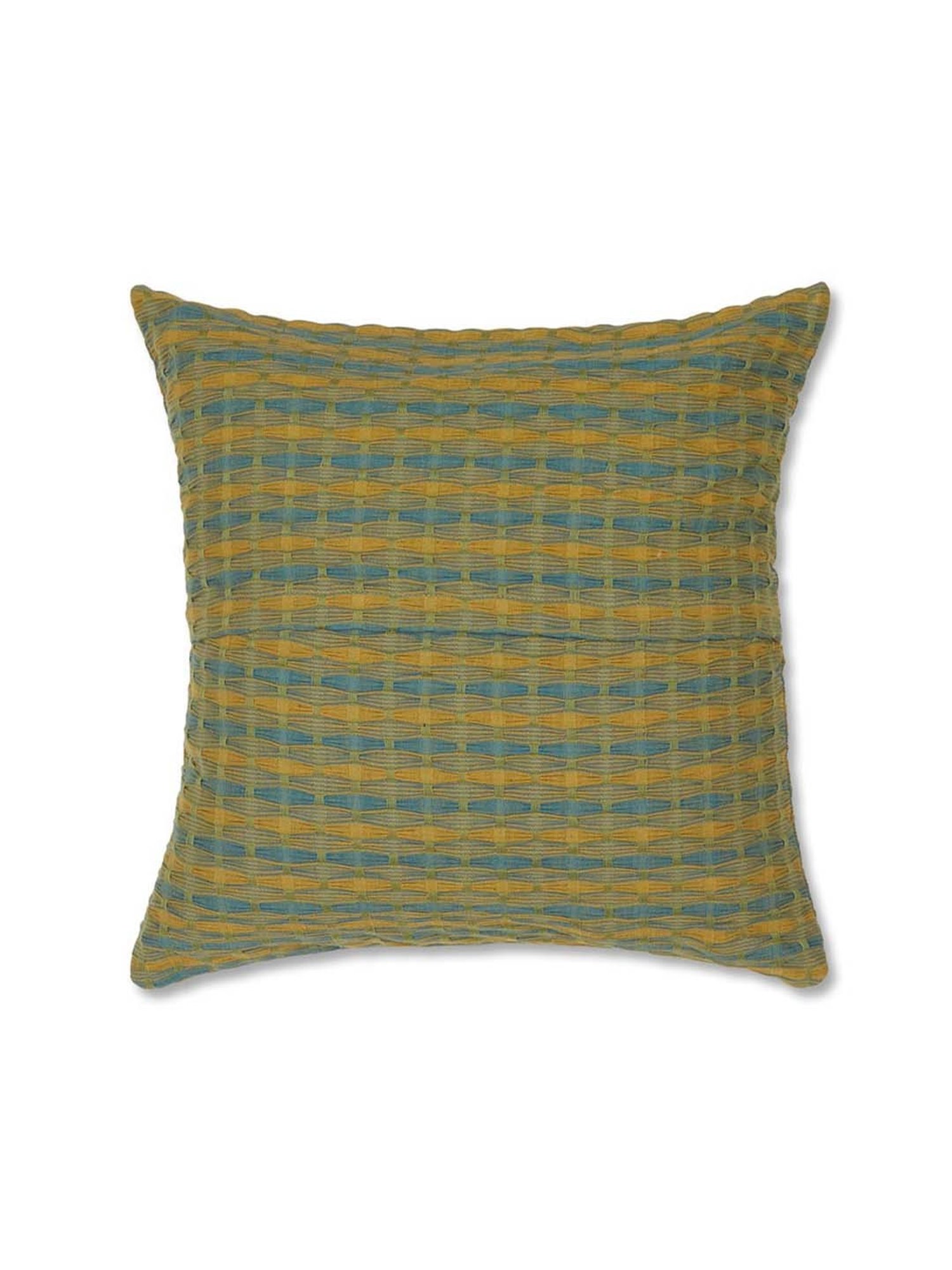 Fabindia Standalone Yellow Cotton Deepali Cushion Cover