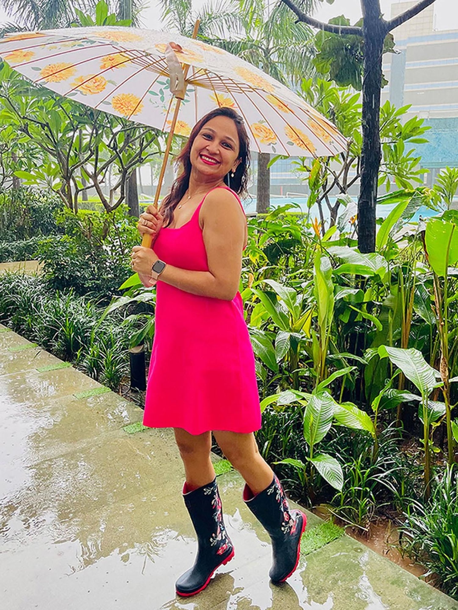 Little Surprise Box LLP Yellow Polyester Kids Umbrella